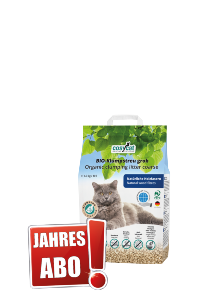 Jahresabo Cosycat bio klumpstreu Grob